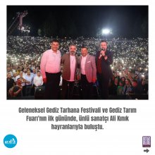 Gediz Tarhana Festivali Ali Kınık Konseri Sunucu Volkan Erel