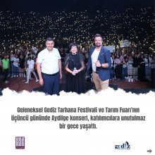 Gediz Tarhana Festivali Aydilge Konseri Sunucu Volkan Erel